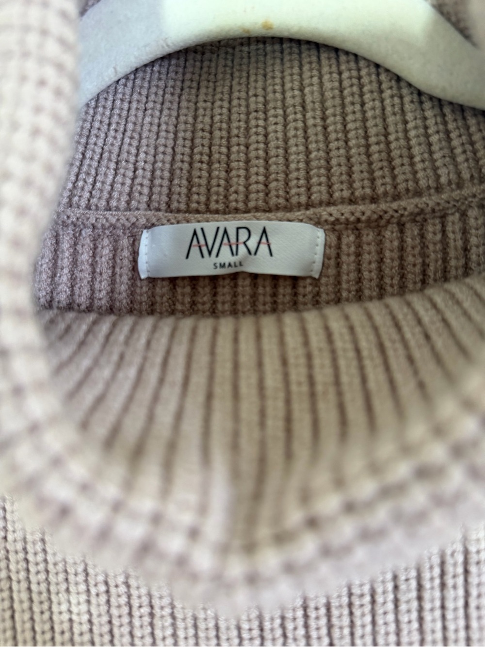 Avara Sweater Vest Small Brown Turtleneck Sleeveless Side Slit Knit Cozy - Picture 3 of 7